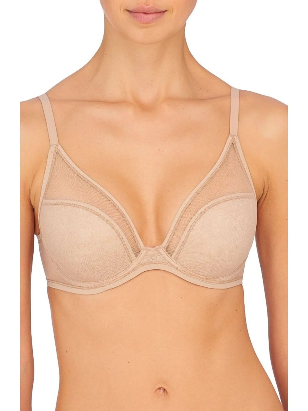 🆕NATORI Escape Spacer Underwire T-Shirt Bra 38D Beige #721267